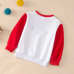 Kid Boy Girl Christmas Print Long-sleeved Cartoon Sweatshirt Pullover