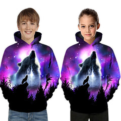 Kid Boy Girl 3D Printed Long Sleeves Casual Hoodie