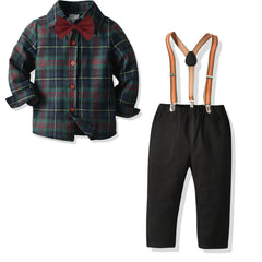 Gentleman Go Out Suit Baby Boy 2 Pcs Formal Set