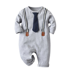 Baby Boy Spring Long Sleeve Long Climb Rompers