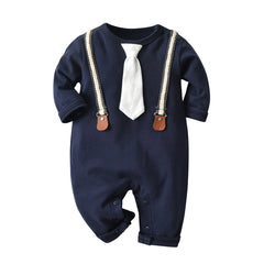 Baby Boy Spring Long Sleeve Long Climb Rompers
