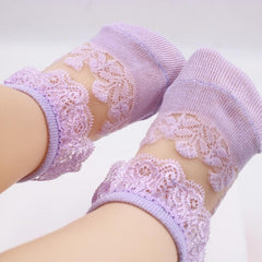Baby / Toddler / Kid Girl Lace See-through Socks 3 Pack