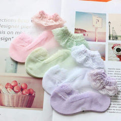 Baby / Toddler / Kid Girl Lace See-through Socks 3 Pack