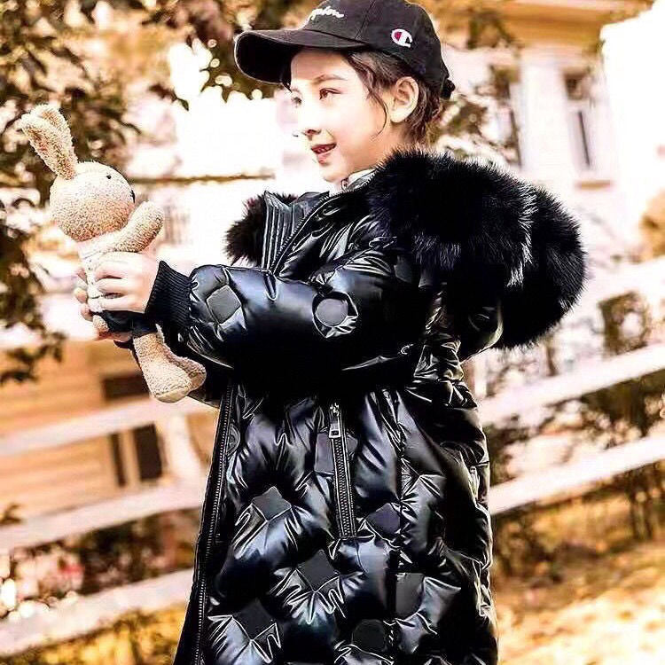 Kid Girl Long Down Winter Jacket Coats