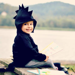 Kid Baby Boy Dinosaur Three-dimensional Long Sleeve Fall Coat