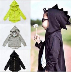 Kid Baby Boy Dinosaur Three-dimensional Long Sleeve Fall Coat