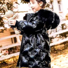 Kid Girl Long Down Winter Jacket Coats