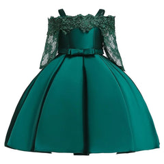Girl 3D Flower Princess Birthday Patry Formal Ball Gown Dress 3-10 Y