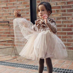 Kid Baby Girls Velvet Party Autumn Ruffle Tulle Casual Dresses