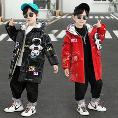 Kid Boy Down Cotton Jacket Winter Thick Coat