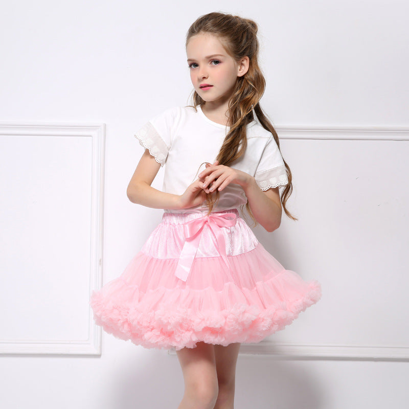 Kid Baby Girl Princess Autumn Winter Pompous Tutu Skirts