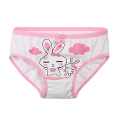 Kid Girl Mermaid Printed Cartoon Soft Kawaii Underwear 4 Pieces/Lot