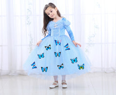 Kid Girl Christmas Cinderella Princess Dress