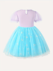 Kid Girl Short Sleeve Summer Party Birthday Wedding Special Dresses