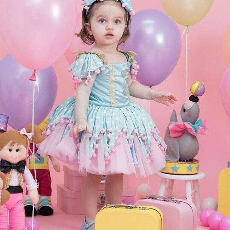 Kid Baby Girl Princess Bow Tutu Party Birthday Wedding Dress