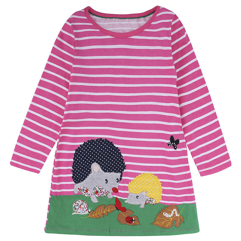 Kid Baby Girls Long Sleeve Spring Autumn Cotton Dresses