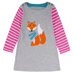 Kid Baby Girls Long Sleeve Spring Autumn Cotton Dresses