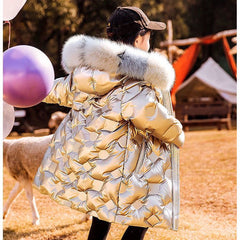 Kid Girl Long Down Winter Jacket Coats
