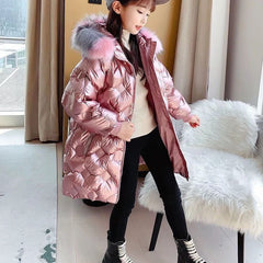 Kid Girl Long Down Winter Jacket Coats