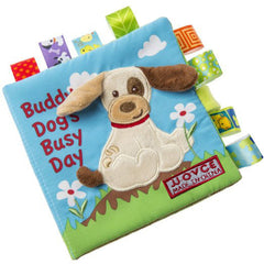 Baby Cloth Book Animal Embroidery Three-dimensional Tear Puzzle Book For 0-5 years
