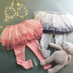 Girl Trousers Thin Style Pure Cotton Mesh Fluffy Pants