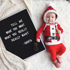 Baby Boy Girl Spring Autumn Christmas Long-sleeved Sets 2 Pcs