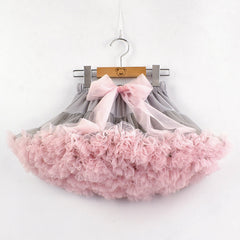 Kid Baby Girls Tutu Gauze Stage Performance Pompous Skirts