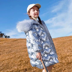 Kid Girl Long Down Winter Jacket Coats