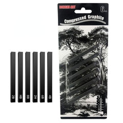 Artist Compressed Carbon Bar Square Carbon Pen