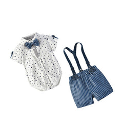 Baby Boy Gentleman Fashion Bodysuit 3 Pcs Set
