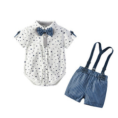 Baby Boy Gentleman Fashion Bodysuit 3 Pcs Set