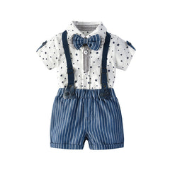 Baby Boy Gentleman Fashion Bodysuit 3 Pcs Set