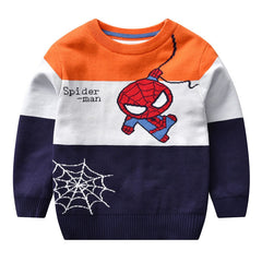 Kid Boy Trendy Knit Long-sleeved Round Neck Sweater