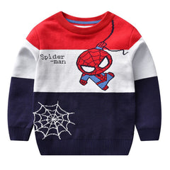 Kid Boy Trendy Knit Long-sleeved Round Neck Sweater