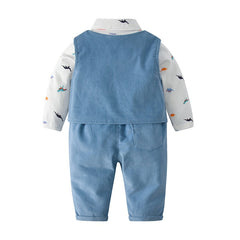 Baby Boys Set Gentleman Toddler Formal Long Sleeve 3 Pcs Set
