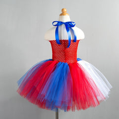Kid Girl 4th Of July independence Day Lace Tutu Party Dresses