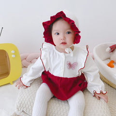 Baby Girl Newborn Long Sleeve Bodysuit  Birthday Rompers Jumpsuits