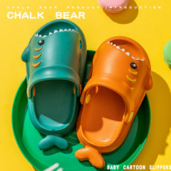 Kid Baby Sandals Cartoon Shark Summer Soft Sole Shoes Anti-Slip Slippers