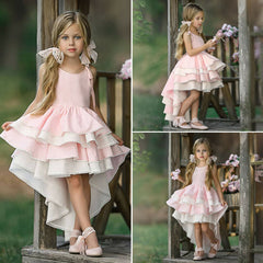 Kids Baby Girl Princess Ruffles Wedding Bridesmaid Pageant Formal Dress