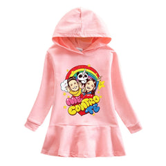 Girl Spring Autumn Cute Cotton Sweatshirt Dress 1-8Y
