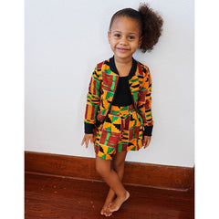 Kid Baby Girls Sprin  Boho Zipper Carnival 2 Pcs Outfits