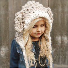 Fashion Kids 3D Cartoon Sheep Handmade Hat Cute Knitted Caps