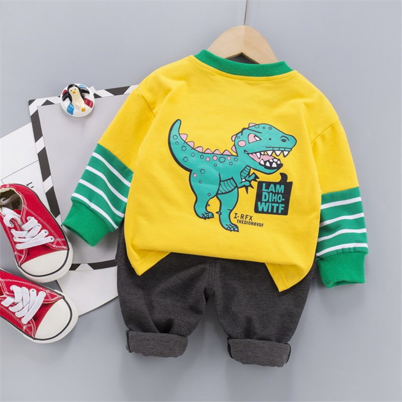 Autumn Baby Boy Dinosaur Sets 2 Pcs