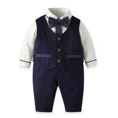 Baby Boys Printed Infant Banquet Suits 4 Pcs Set