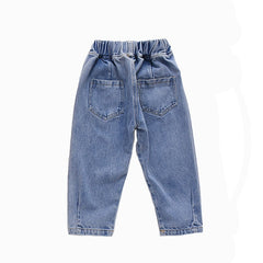 Baby Girls Jeans Autumn Trousers Fashion Denim Pants 2-8 Years