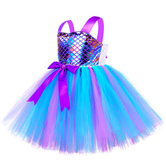 Kid Baby Girls Mermaid Birthday Party Princess Dress
