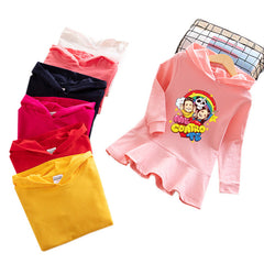 Girl Spring Autumn Cute Cotton Sweatshirt Dress 1-8Y