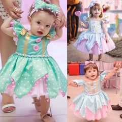 Kid Baby Girl Princess Bow Tutu Party Birthday Wedding Dress