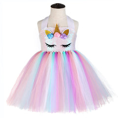 Kid Baby Girls Unicorn Birthday Tutu Sequin Dress