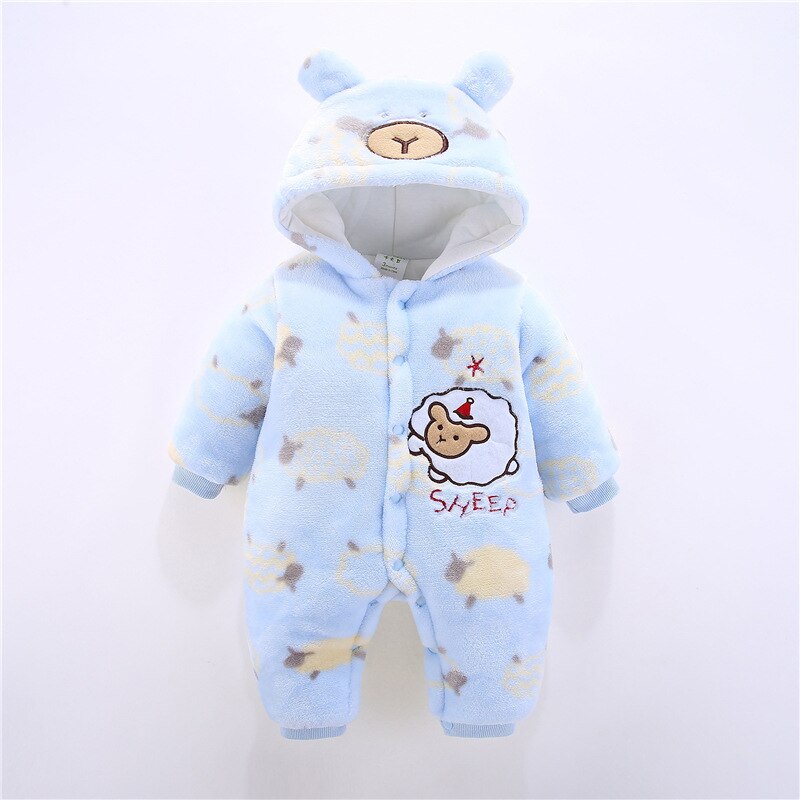 Winter Baby Newborn Climbing Thickened Romper